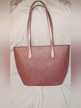 Kate Spade New York Glimmer Tote Pink EUC